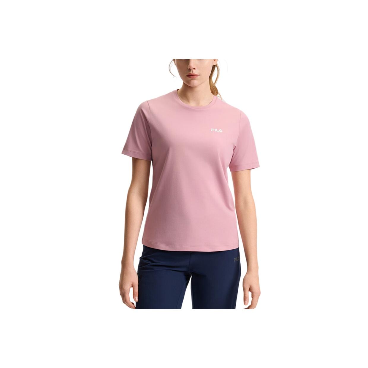 Fila Велосипедное приключение Серия Свобода Удобная Мягкая Приятная к коже Универсальная Футболка обычного кроя Женские топы A11W528108F- XL