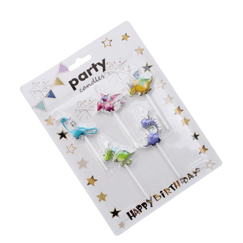 Cartoon Themed Birthday Cake Candles, Cute Sucking Cards, 5-piece Dinosaur-shaped Baking Decoration Candles Cartoon dinosaur theme candle
Cartoon Themed Birthday Cake Candles, Cute Sucking Cards, 5-piece Dinosaur-shaped Baking Decoration Candles Cartoon dinosaur theme candle