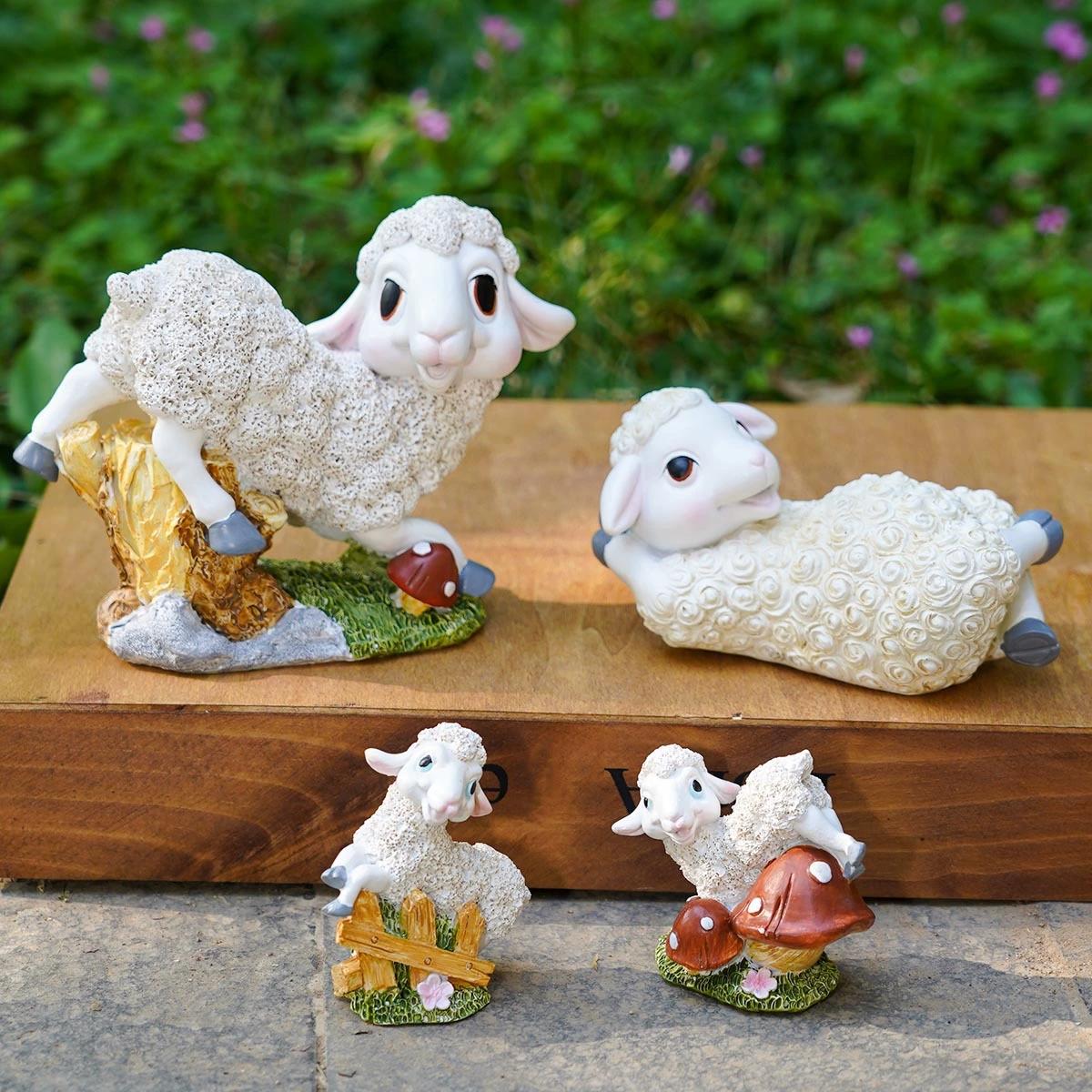 Creative Resin Leisurely Lamb Farm Statue,Sheep Statue,Lamb Figurine Cute Outdoor Decoration Animals Sculpture for Yard Patio Landscaping Decor style B
Creative Resin Leisurely Lamb Farm Statue,Sheep Statue,Lamb Figurine Cute Outdoor Decoration Animals Sculpture for Yard Patio Landscaping Decor style B