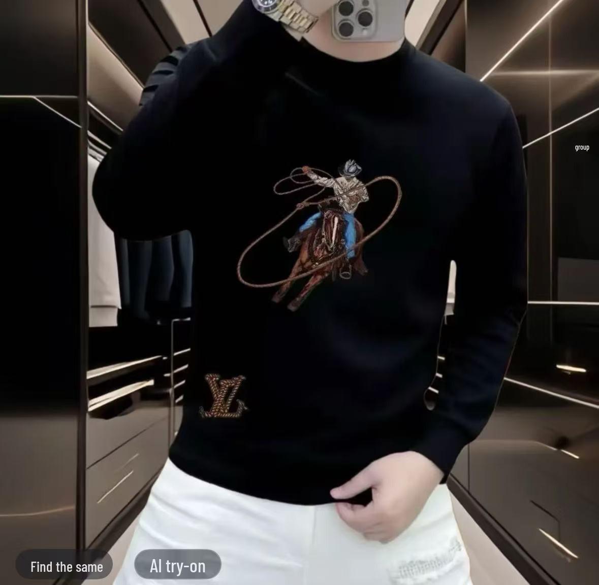 Trendy Men s Personality Print Hoodie - New Autumn/Winter Arrival, Plus Velvet, Casual Round Neck, Long Sleeve Jacket M
Trendy Men s Personality Print Hoodie - New Autumn/Winter Arrival, Plus Velvet, Casual Round Neck, Long Sleeve Jacket M