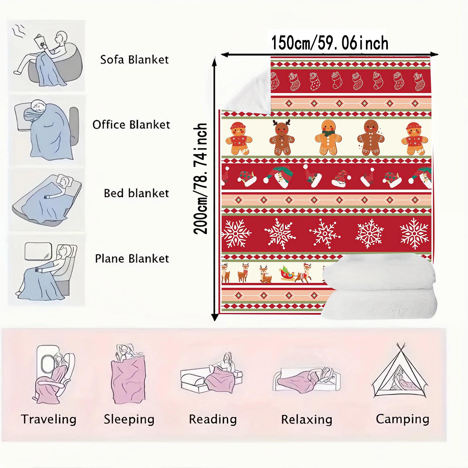 Christmas Fleece Holiday BlanketsWarm Soft Blankets for CouchSanta Claus Christmas Tree Prints Xmas Gifts Blanket 75x100cm (30x40inch)
Christmas Fleece Holiday BlanketsWarm Soft Blankets for CouchSanta Claus Christmas Tree Prints Xmas Gifts Blanket 75x100cm (30x40inch)