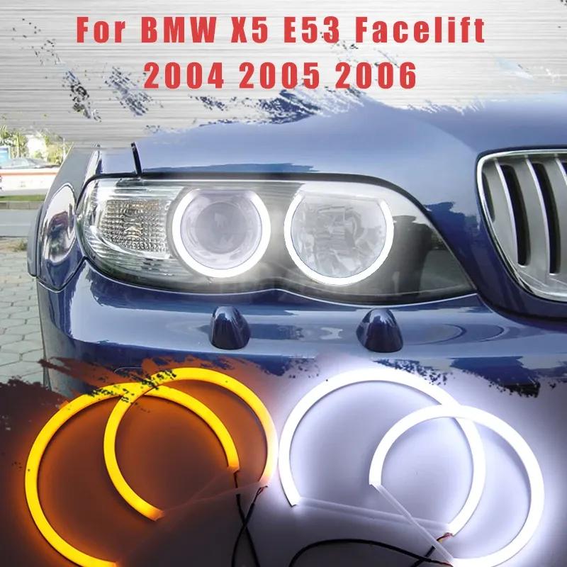 Світлодіодний комплект денних ходових вогнів SMD Cotton Switchback Angel Eye Ring для BMW X5 E53 Facelift 2004 2005 2006 білий
Світлодіодний комплект денних ходових вогнів SMD Cotton Switchback Angel Eye Ring для BMW X5 E53 Facelift 2004 2005 2006 білий