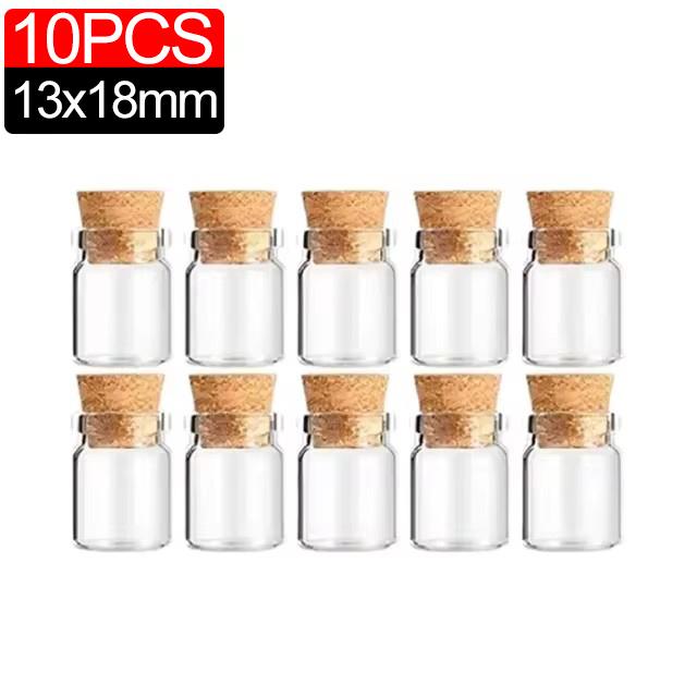 200/10Pcs Mini Clear Glass Jar with Cork Stopper Transparent DIY Empty Message Vial Wishing Bottle Xmas Wedding Party Decoration
200/10Pcs Mini Clear Glass Jar with Cork Stopper Transparent DIY Empty Message Vial Wishing Bottle Xmas Wedding Party Decoration