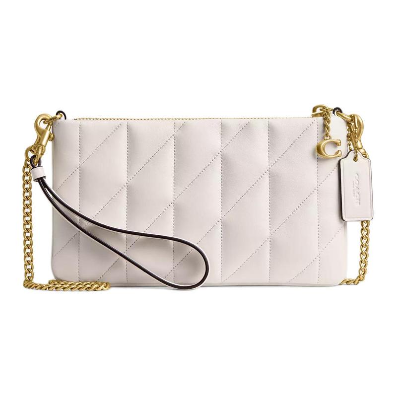 COACH Pillow 22 Metal Chain Zip Closure Nappa Leather Clutch Regular Women s White золотий
COACH Pillow 22 Metal Chain Zip Closure Nappa Leather Clutch Regular Women s White золотий