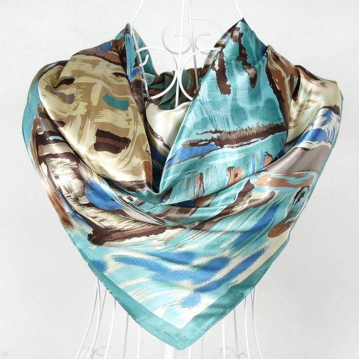New Arrival Female Blue Silk Scarves Fashion Accessories Satin Big Square Silk Scarf Printed For Women Winter Autumn Wraps
New Arrival Female Blue Silk Scarves Fashion Accessories Satin Big Square Silk Scarf Printed For Women Winter Autumn Wraps