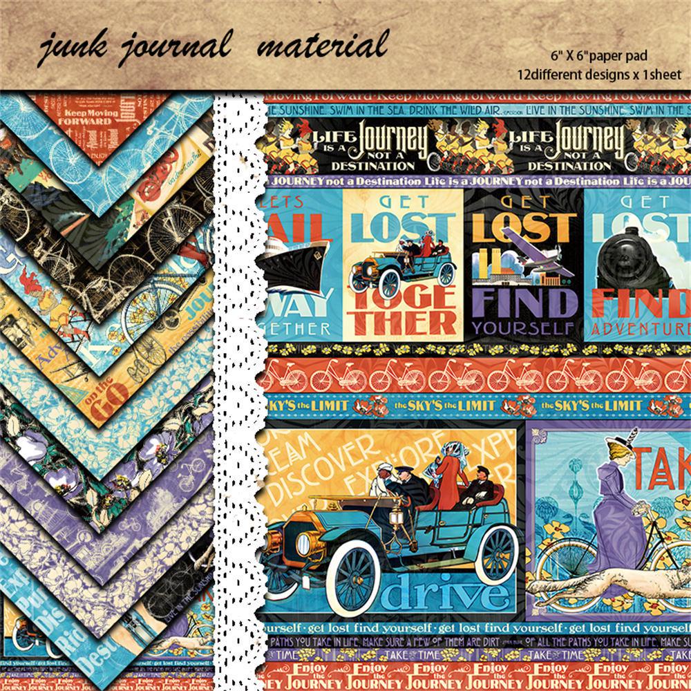 12 Sheets Retro Base Material Paper for Journaling: European & American Collage Stickers
12 Sheets Retro Base Material Paper for Journaling: European & American Collage Stickers
