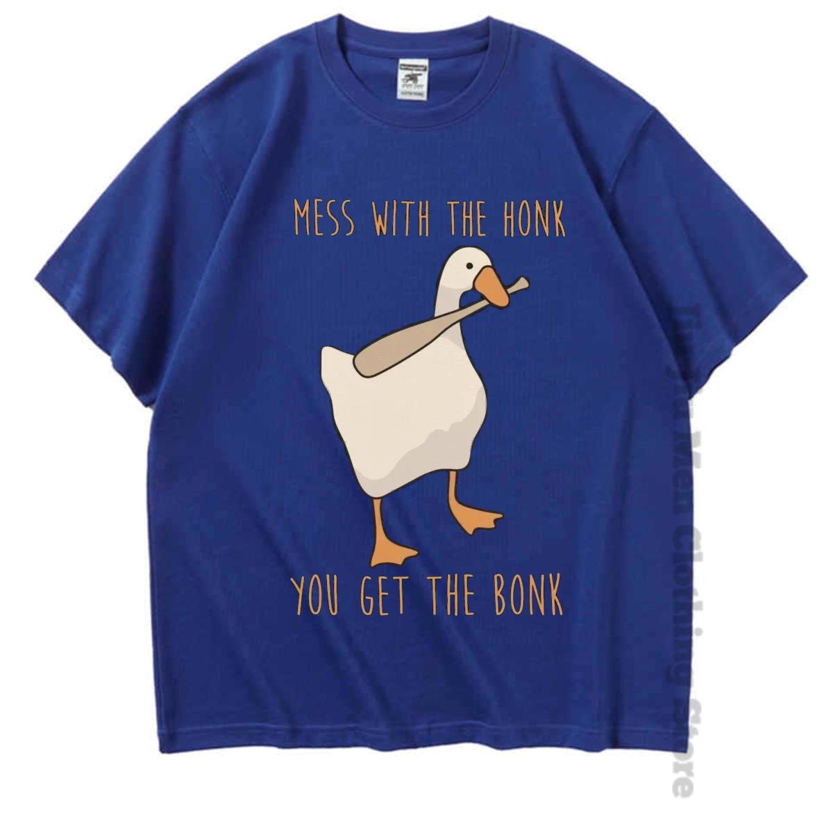 Літня мода Чоловічі футболки Funny Untitled Goose Game Tops Чоловіки Жінки Бавовняна вільна футболка Mess With The Honk You Get The Bonk T-shirt M
Літня мода Чоловічі футболки Funny Untitled Goose Game Tops Чоловіки Жінки Бавовняна вільна футболка Mess With The Honk You Get The Bonk T-shirt M