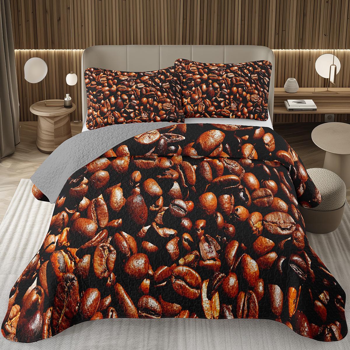 Comforter Vintage Coffee Quilted Twin Queen Bedding Set Rustic Farmhouse Cafe Beans Drink Decor For Coffee Lovers Gift Comforter (quilt)-EU Single(135*200cm)3pcs
Comforter Vintage Coffee Quilted Twin Queen Bedding Set Rustic Farmhouse Cafe Beans Drink Decor For Coffee Lovers Gift Comforter (quilt)-EU Single(135*200cm)3pcs