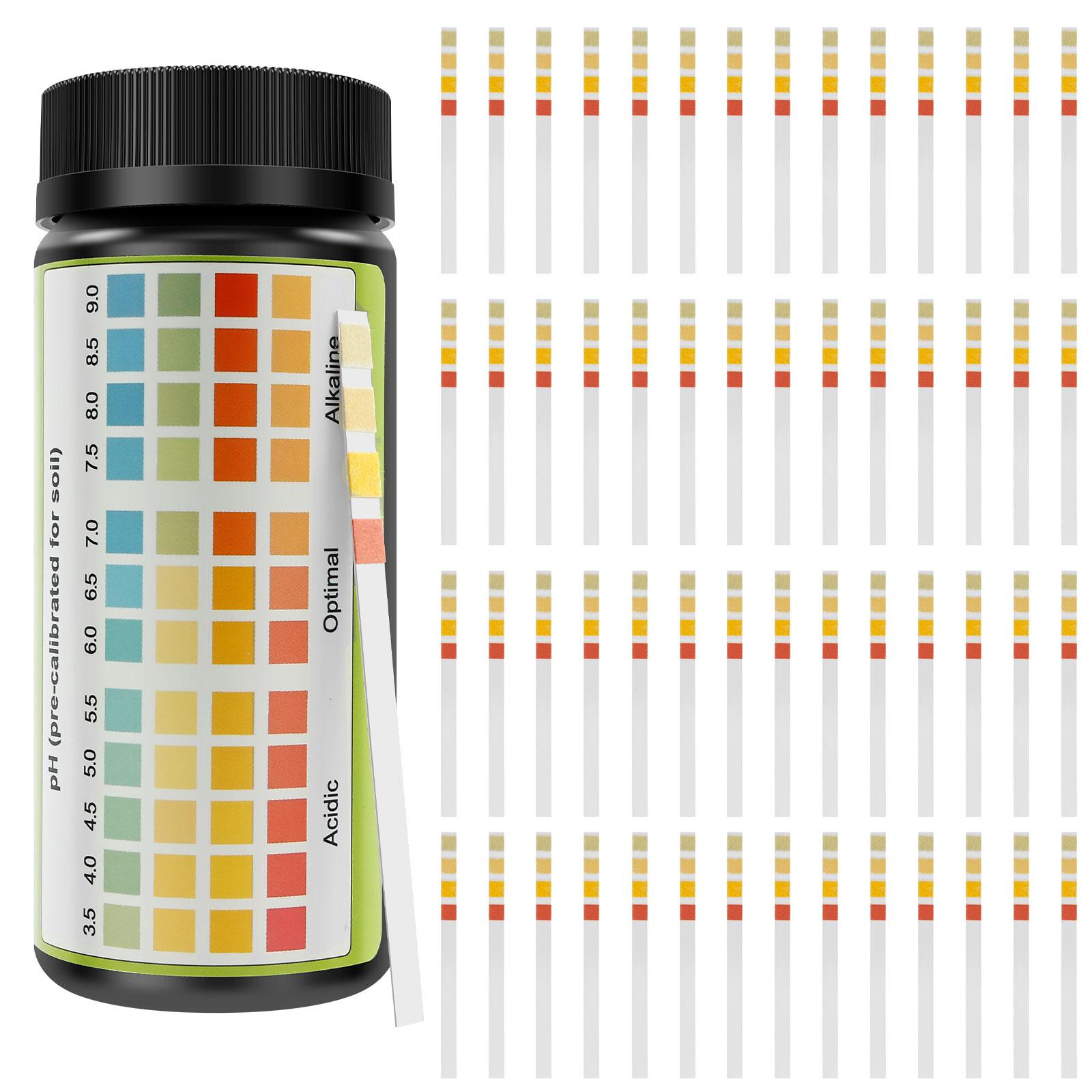 100 Pack Soil pH Test Strips Gardening Lawn Plants Water Soil Acidity Test Instrument High Precision Professional Tool
100 Pack Soil pH Test Strips Gardening Lawn Plants Water Soil Acidity Test Instrument High Precision Professional Tool
