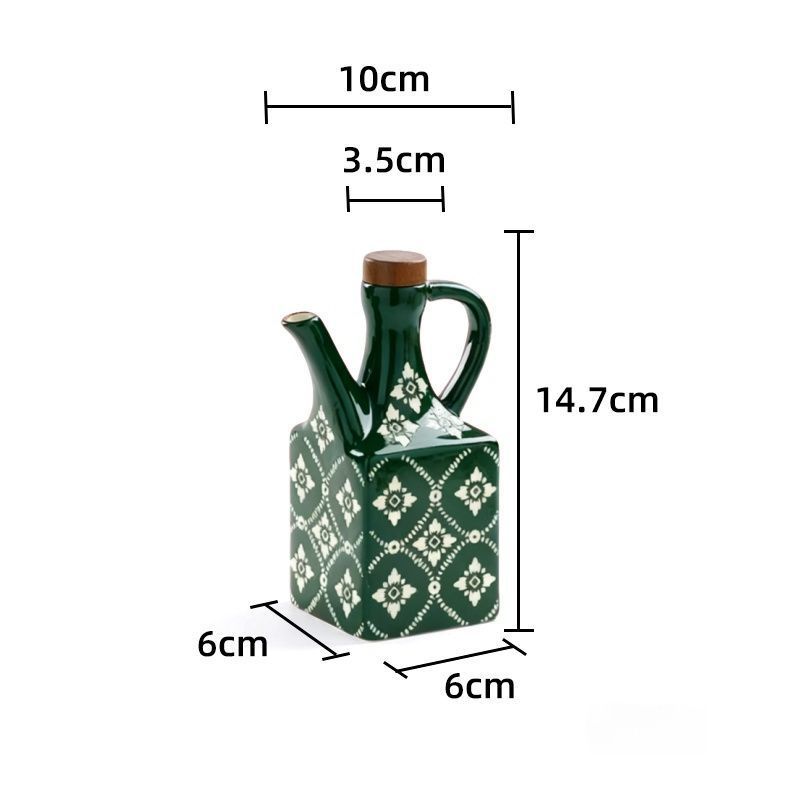 American Ceramic Oil Bottle Delicate Patterns Square Soy Sauce and Vinegar Bottle Kitchen Condiment Bottle Kitchen Accessory New
American Ceramic Oil Bottle Delicate Patterns Square Soy Sauce and Vinegar Bottle Kitchen Condiment Bottle Kitchen Accessory New