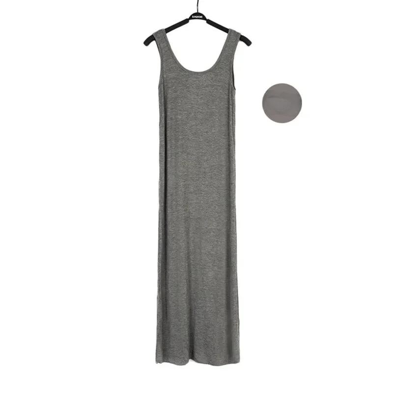 Платье-майка с открытой спиной и рукавами, женские тонкие длинные облегающие платья миди XL серый
Платье-майка с открытой спиной и рукавами, женские тонкие длинные облегающие платья миди XL серый