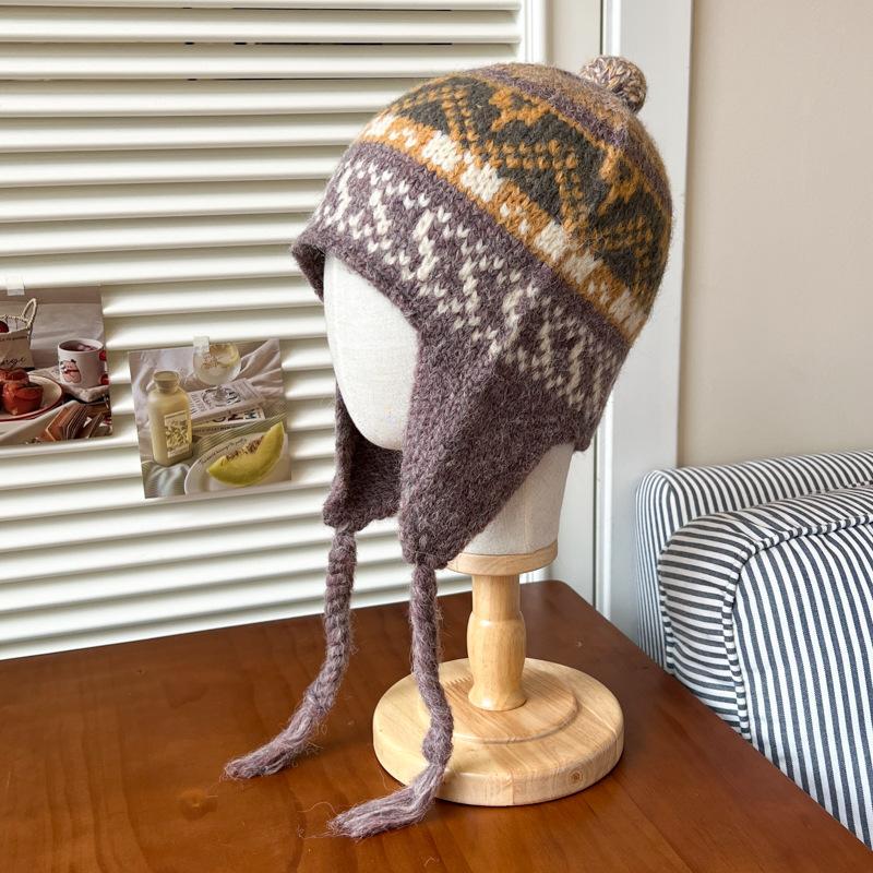 A Retro Red Cute and Colorful Woolen Ear Protecting Hat for Girls In Winter M(56-58cm)
A Retro Red Cute and Colorful Woolen Ear Protecting Hat for Girls In Winter M(56-58cm)