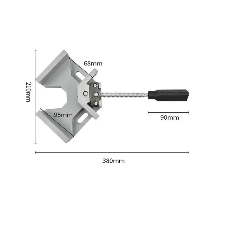90 Degree Right Angle Clip Clamp Tool Right Angle Folder Clamps Single Handle Aluminum Alloy Corner Clamp Woodworking Frame Clip
90 Degree Right Angle Clip Clamp Tool Right Angle Folder Clamps Single Handle Aluminum Alloy Corner Clamp Woodworking Frame Clip