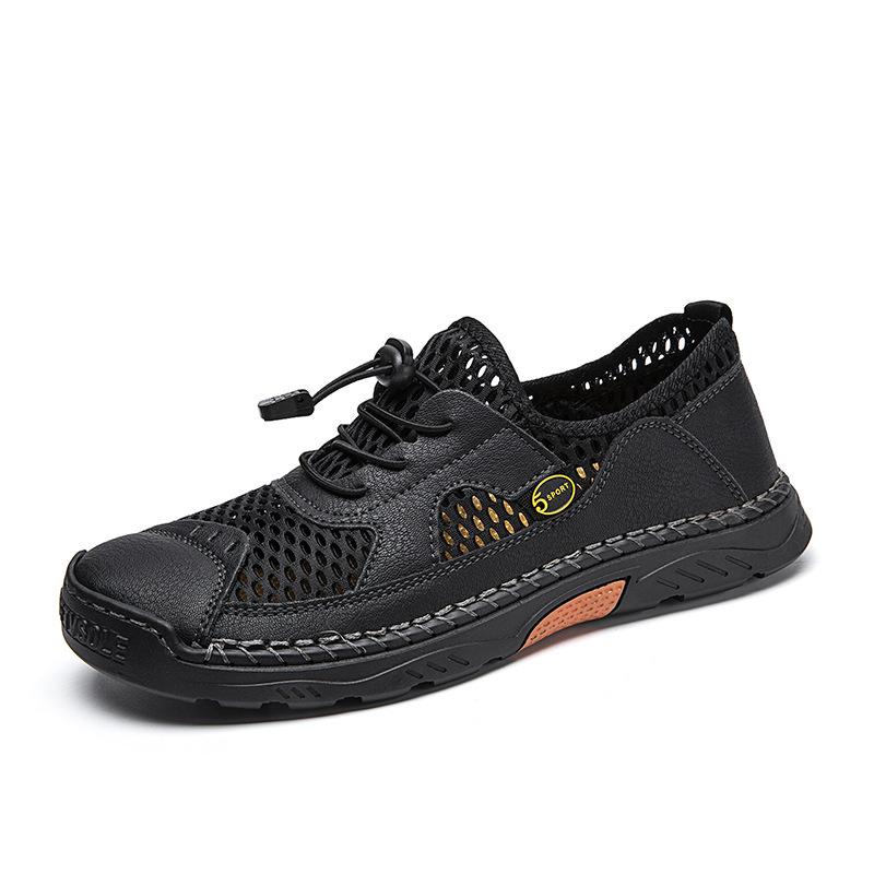 New Spring and Autumn Large Size Men s Outdoor Casual Shoes Leather Shoes Breathable Mesh Handmade Shoes Comfortable Driving Shoes 46 чорний
New Spring and Autumn Large Size Men s Outdoor Casual Shoes Leather Shoes Breathable Mesh Handmade Shoes Comfortable Driving Shoes 46 чорний