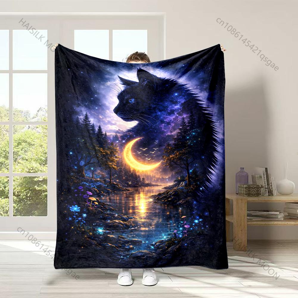 1PC Fantasy cat moonlit landscape Print Adult Children Warm Blankets Home Travel Car Soft Comfortable Suitable for all seasons 75x100cm
1PC Fantasy cat moonlit landscape Print Adult Children Warm Blankets Home Travel Car Soft Comfortable Suitable for all seasons 75x100cm