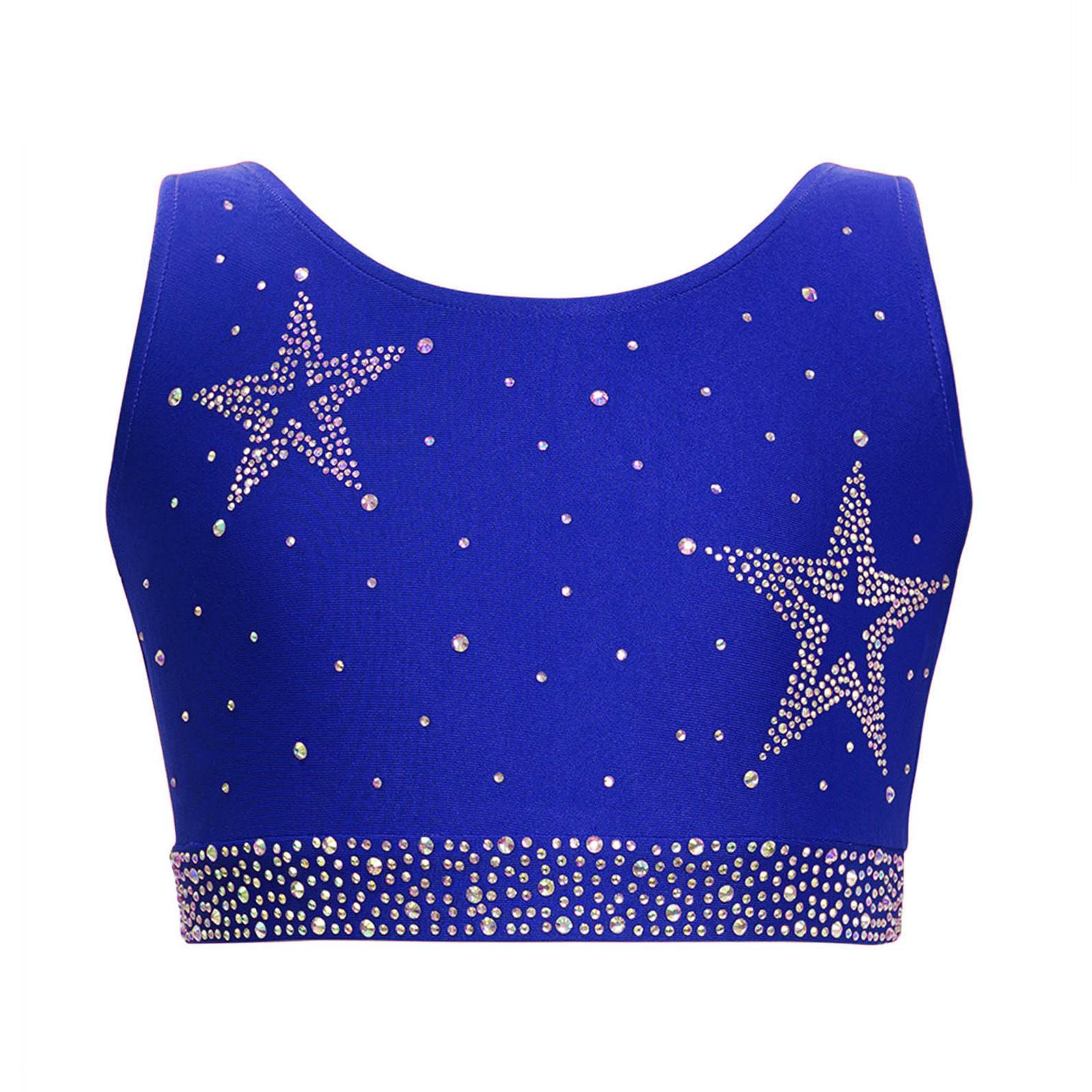 Girls Shiny Rhinestones Gymnastics Dance Costume U Neck Crisscross Back Cropped Vest 7-8 Years
Girls Shiny Rhinestones Gymnastics Dance Costume U Neck Crisscross Back Cropped Vest 7-8 Years