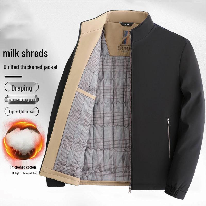 Men s Winter Thickened Stand-up Collar Jacket for Mid-aged and Elderly - Plus Velvet Warm Dad s Outerwear 2XL (145-160 jin)
Men s Winter Thickened Stand-up Collar Jacket for Mid-aged and Elderly - Plus Velvet Warm Dad s Outerwear 2XL (145-160 jin)