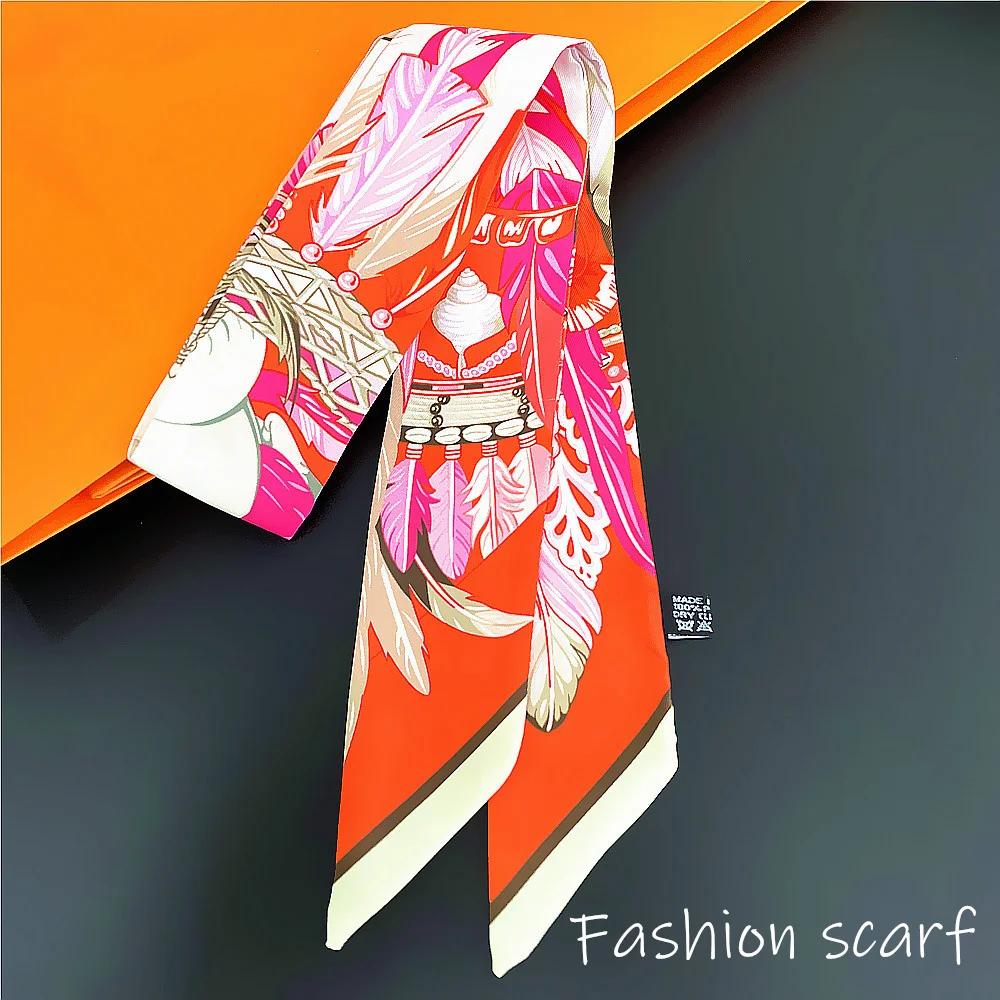Korean Fashion New Women s Twill Decorative Ribbon Small Scarf Binding Bag Handle Ribbon Hair Band Small Scarf Headband Feather 90X5CM
Korean Fashion New Women s Twill Decorative Ribbon Small Scarf Binding Bag Handle Ribbon Hair Band Small Scarf Headband Feather 90X5CM