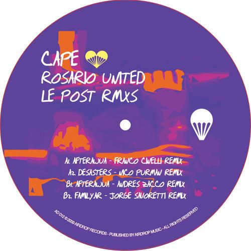 12-дюймовая пластинка CAPE - Rosario United (Ле Пост Рмкс) AD012 AirDrop Records 2009 Аргентина Танцевальная и Электронная Б/У
12-дюймовая пластинка CAPE - Rosario United (Ле Пост Рмкс) AD012 AirDrop Records 2009 Аргентина Танцевальная и Электронная Б/У