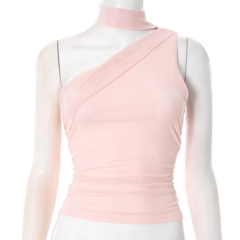 European Slim Fit Mesh Scarf One-Shoulder Camisole Top Medium светло-розовый
European Slim Fit Mesh Scarf One-Shoulder Camisole Top Medium светло-розовый