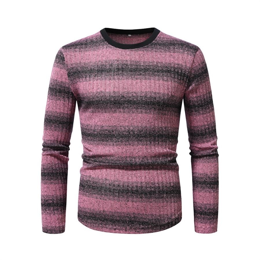 Men s Crew Neck Long Sleeve T-Shirt Pullover Slim-Fit Striped Knitted Bottom Shirt S
Men s Crew Neck Long Sleeve T-Shirt Pullover Slim-Fit Striped Knitted Bottom Shirt S