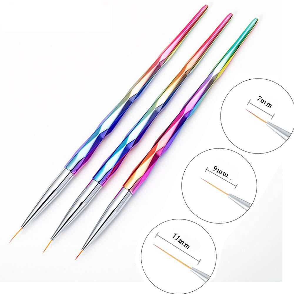 Набор ручек для рисования линий и цветов для нейл-арта с гальваническим покрытием - 3 штуки
Набор ручек для рисования линий и цветов для нейл-арта с гальваническим покрытием - 3 штуки