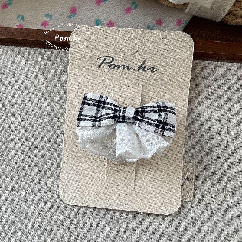 Корейская заколка для волос с кружевом и бантом для девочек - Милый детский аксессуар
Корейская заколка для волос с кружевом и бантом для девочек - Милый детский аксессуар