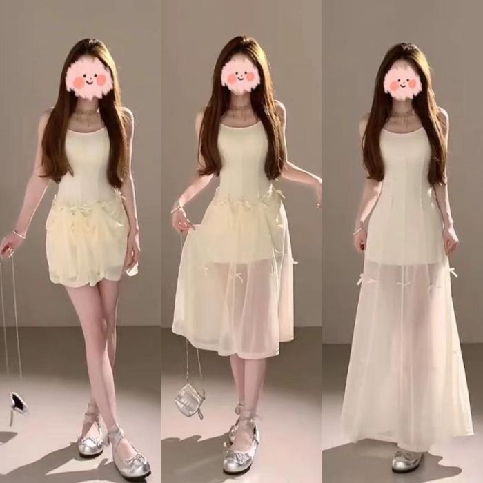 French Sweetheart Bow Strap A-line Dress - Women s Summer Multi-style Short Blue Skirt Medium
French Sweetheart Bow Strap A-line Dress - Women s Summer Multi-style Short Blue Skirt Medium
