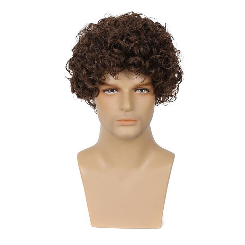 Synthetic Short Afro Curly Wigs Hair Wig for Men Mixed Brown Wigs High Temperature Natural Daily Party Regular Wig Curl
Synthetic Short Afro Curly Wigs Hair Wig for Men Mixed Brown Wigs High Temperature Natural Daily Party Regular Wig Curl