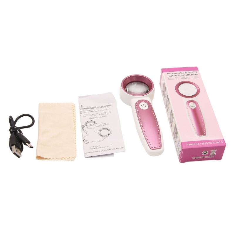 Portable Magnifying Glass USB Power Lightweight ABS Design Clear Lens For Outdoor Travel Detailed Work червоний
Portable Magnifying Glass USB Power Lightweight ABS Design Clear Lens For Outdoor Travel Detailed Work червоний