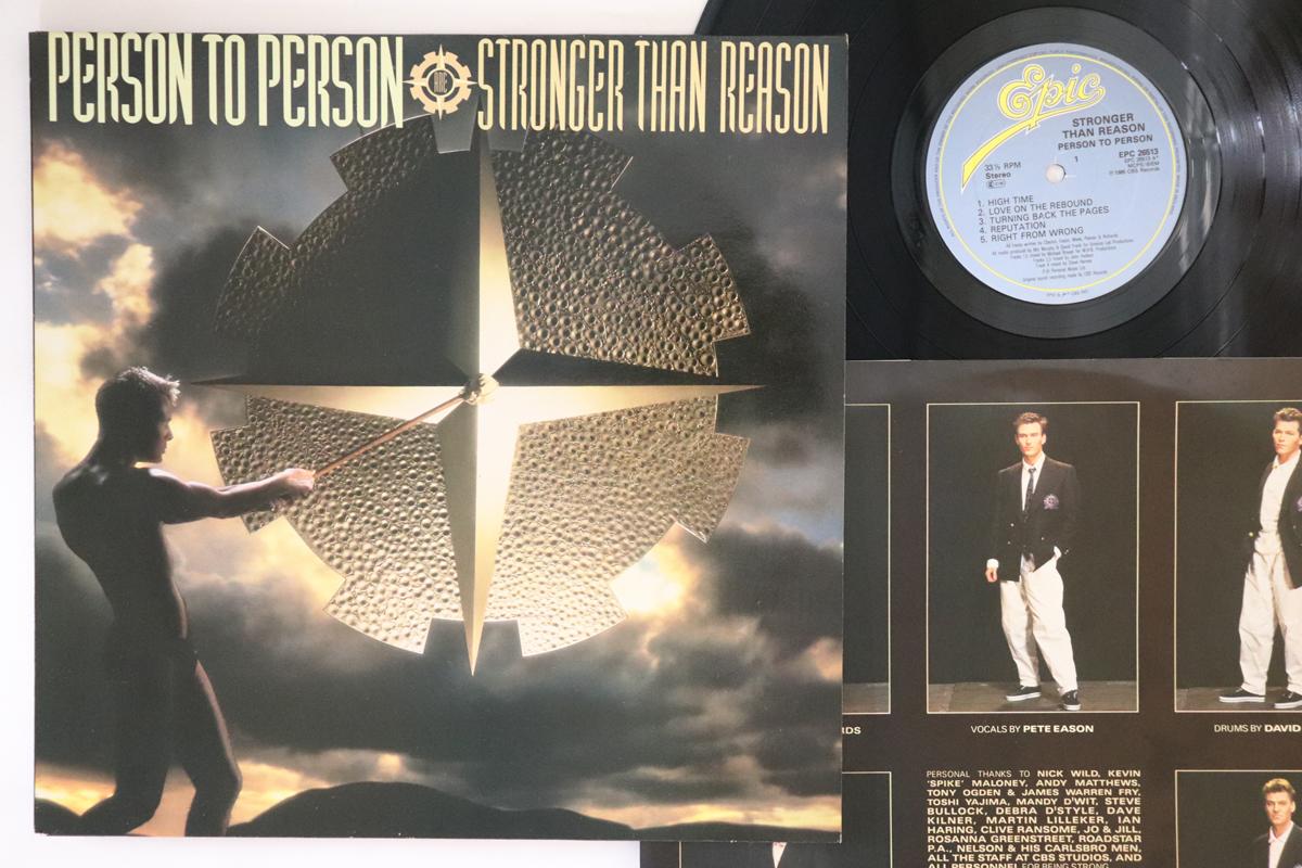 LP Record PERSON TO PERSON - Stronger Than Reason EPC26513 EPIC 1985 UK Rock Used
LP Record PERSON TO PERSON - Stronger Than Reason EPC26513 EPIC 1985 UK Rock Used