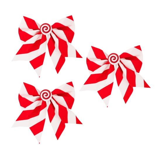 3Pcs Christmas Tree Bow Pendants Red White Striped Print Bowknot Festive Decoration Wedding Party Staircase Fireplace Decor B
3Pcs Christmas Tree Bow Pendants Red White Striped Print Bowknot Festive Decoration Wedding Party Staircase Fireplace Decor B