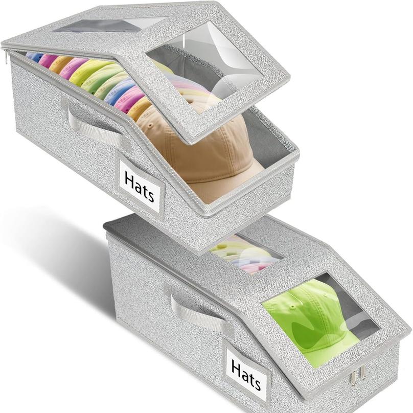 1Pc Extra Large Hat Organizer for Baseball Caps Stackable Baseball Cap Organizer Storage Box with Dual Clear Windows
1Pc Extra Large Hat Organizer for Baseball Caps Stackable Baseball Cap Organizer Storage Box with Dual Clear Windows