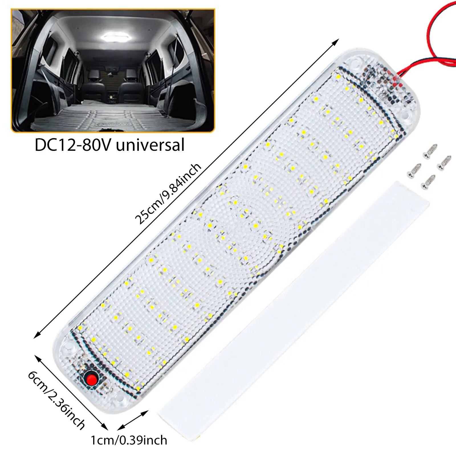 72 светодиодные панели, лампа для чтения в салоне автомобиля, высокая яркость, освещение кабины для фургона, грузовика, лодки, кемпера, полосы 12 В-80 В 1 Pc
72 светодиодные панели, лампа для чтения в салоне автомобиля, высокая яркость, освещение кабины для фургона, грузовика, лодки, кемпера, полосы 12 В-80 В 1 Pc
