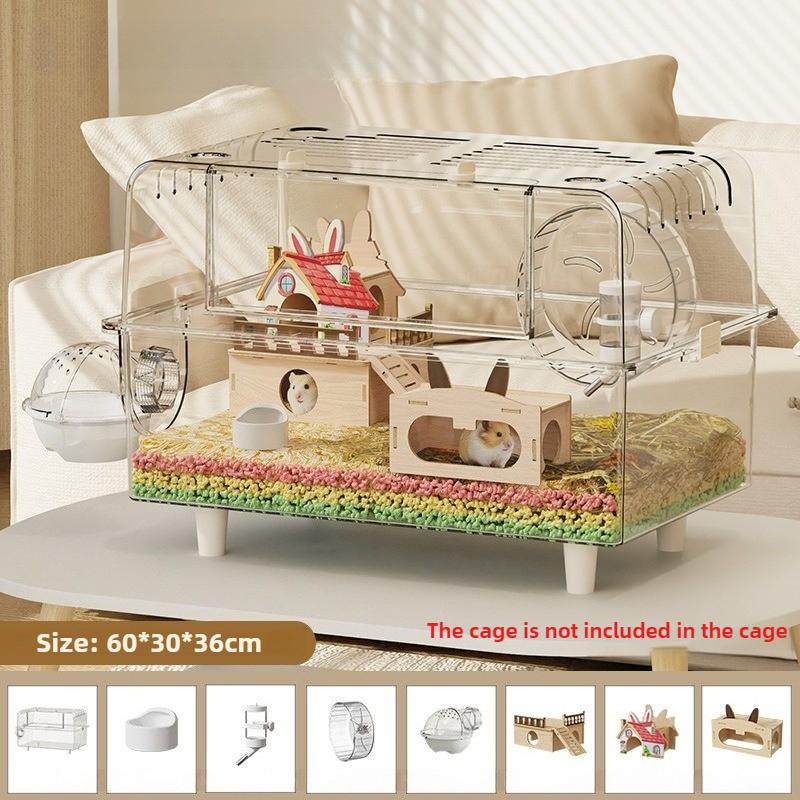Large Hamster Cage Luxury Transparent Hamsters Accessories Cages Hamsters Rat Hideout Houses Habitats Furniture Hamster Supplies
Large Hamster Cage Luxury Transparent Hamsters Accessories Cages Hamsters Rat Hideout Houses Habitats Furniture Hamster Supplies