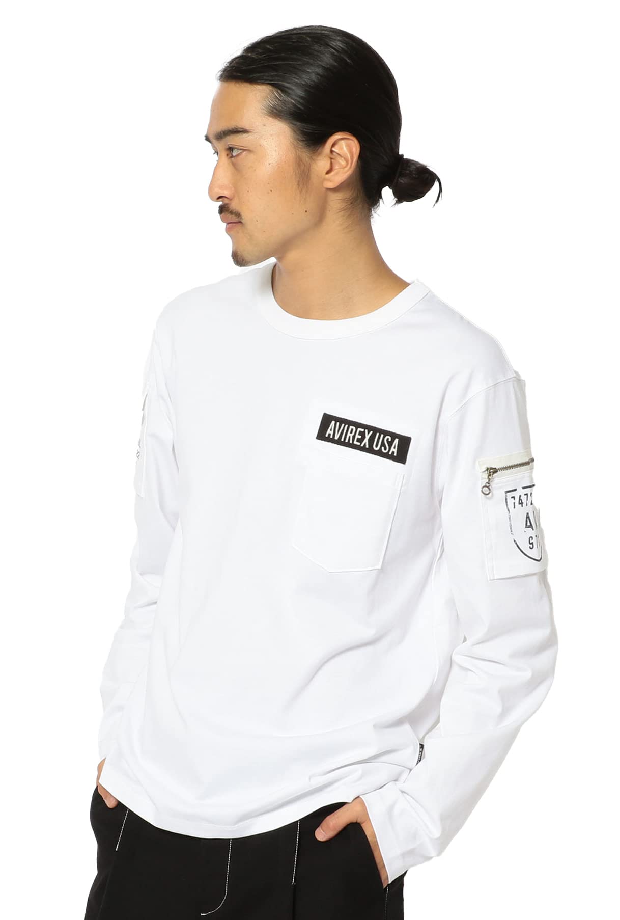 AVIREX LONG SLEEVE FATIGUE CREW NECK T-SHIRT 6113448 men s L white
AVIREX LONG SLEEVE FATIGUE CREW NECK T-SHIRT 6113448 men s L white