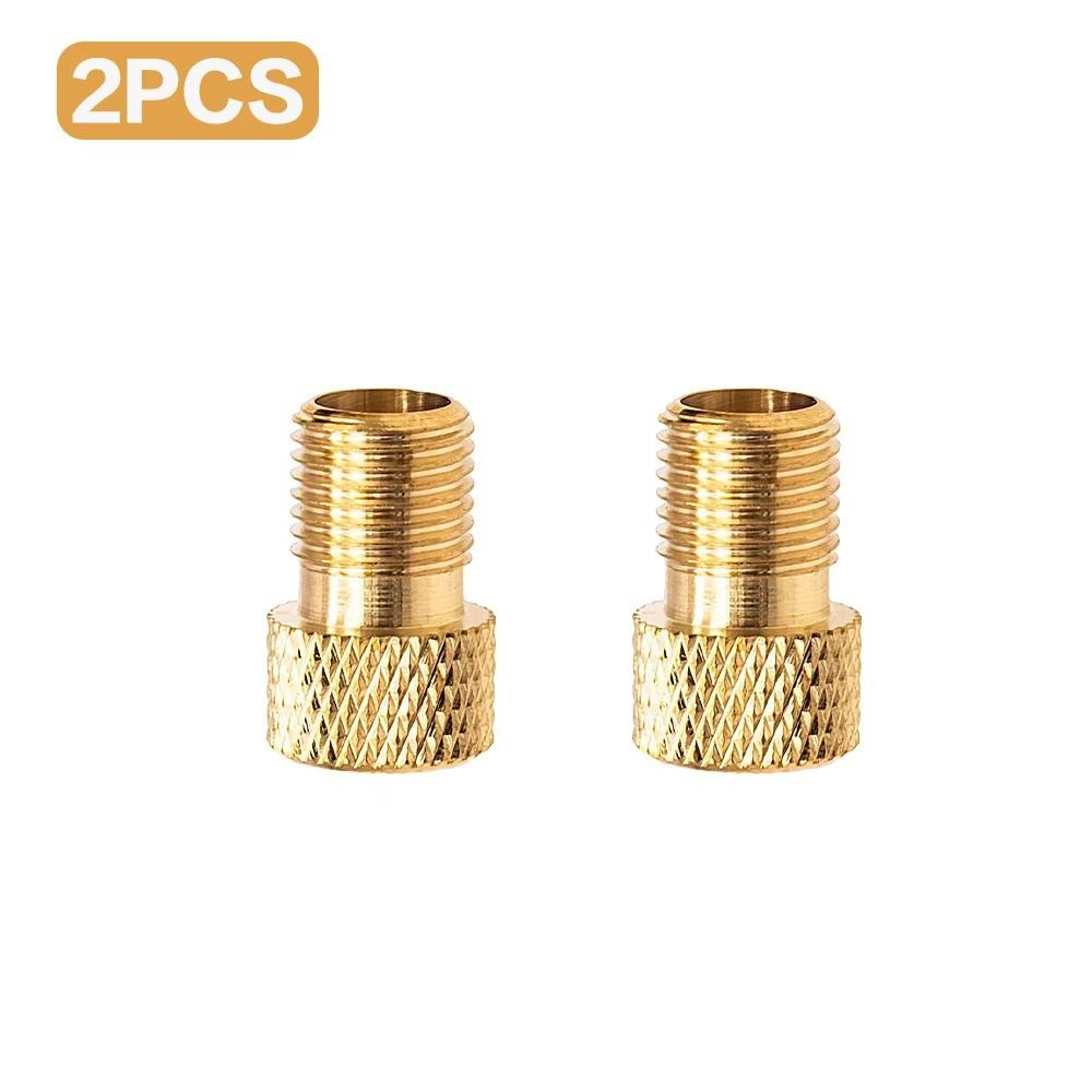 Golden Bicycle Valve Adapter Copper Bike Tire Valve Adapter Bicycle Pump Adapter 2Pcs
Golden Bicycle Valve Adapter Copper Bike Tire Valve Adapter Bicycle Pump Adapter 2Pcs