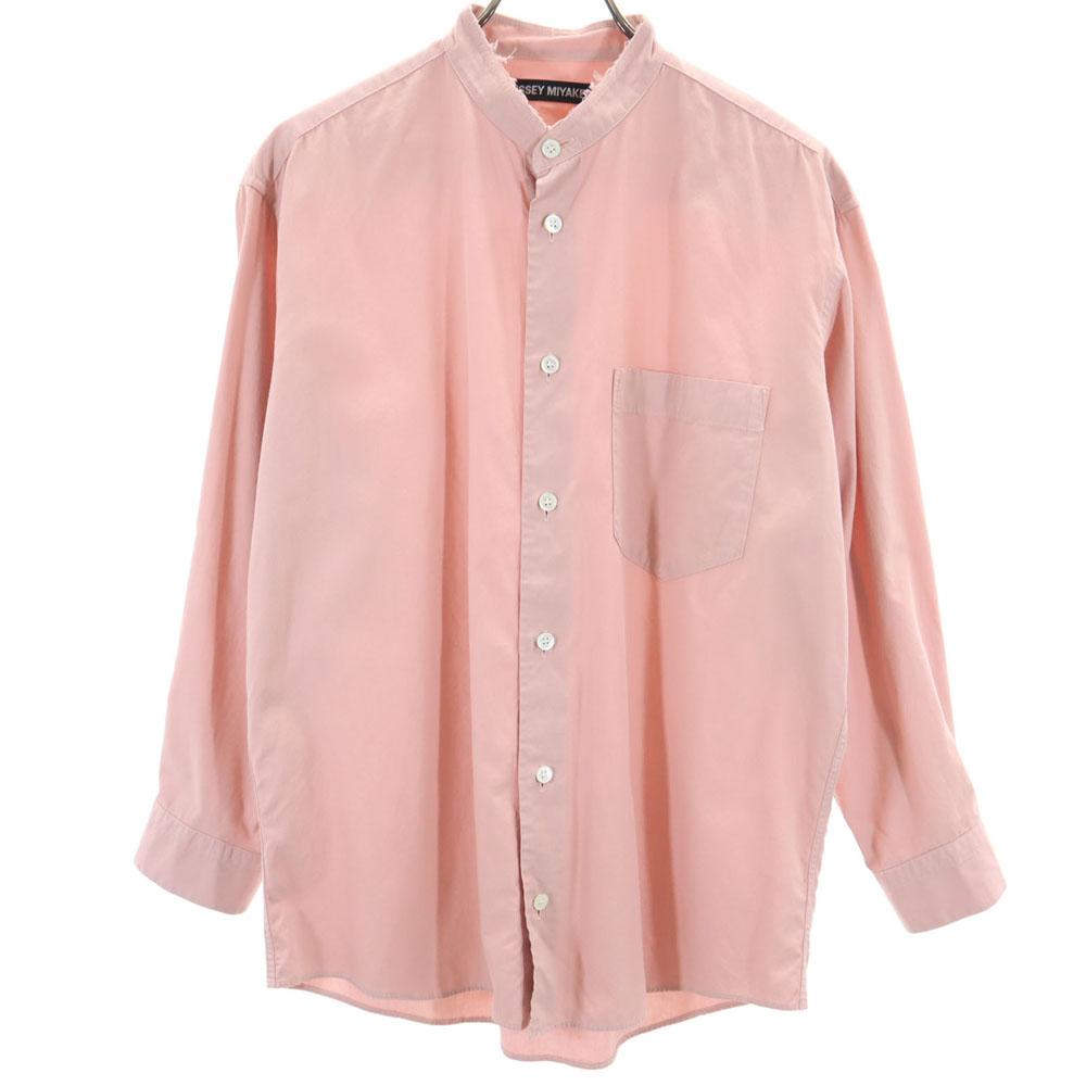 ISSEY MIYAKE made in Japan Long sleeve Band collar shirt 1 pink Men s Used
ISSEY MIYAKE made in Japan Long sleeve Band collar shirt 1 pink Men s Used