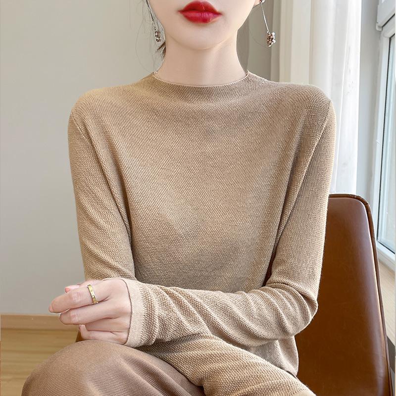 Fashionable Women s Semi-High Neck Knit Sweater - Slimming, Versatile Autumn/Spring Pullover L suitable for 105-120 jin
Fashionable Women s Semi-High Neck Knit Sweater - Slimming, Versatile Autumn/Spring Pullover L suitable for 105-120 jin