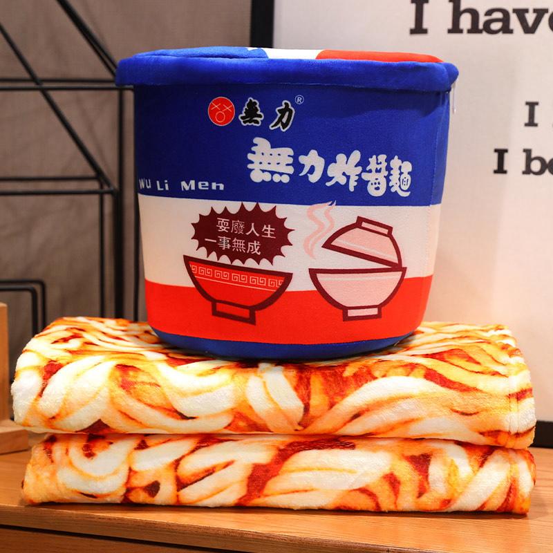 Плюшевая подушка-ведро лапши быстрого приготовления с одеялом, чучело тушеной говядины/говядины с кислой капустой Лао Тан/жареной лапши Шин Рамен, подарки
Плюшевая подушка-ведро лапши быстрого приготовления с одеялом, чучело тушеной говядины/говядины с кислой капустой Лао Тан/жареной лапши Шин Рамен, подарки