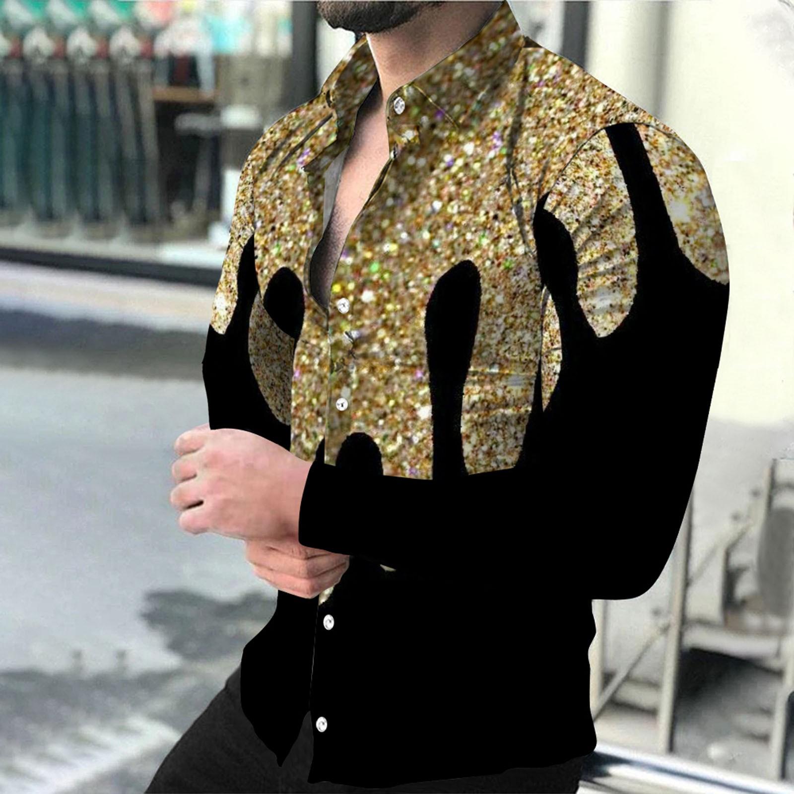 Men s Printed Long Sleeve Shirts Casual Loose Printed Long Sleeve Shirts XXXL золотий
Men s Printed Long Sleeve Shirts Casual Loose Printed Long Sleeve Shirts XXXL золотий