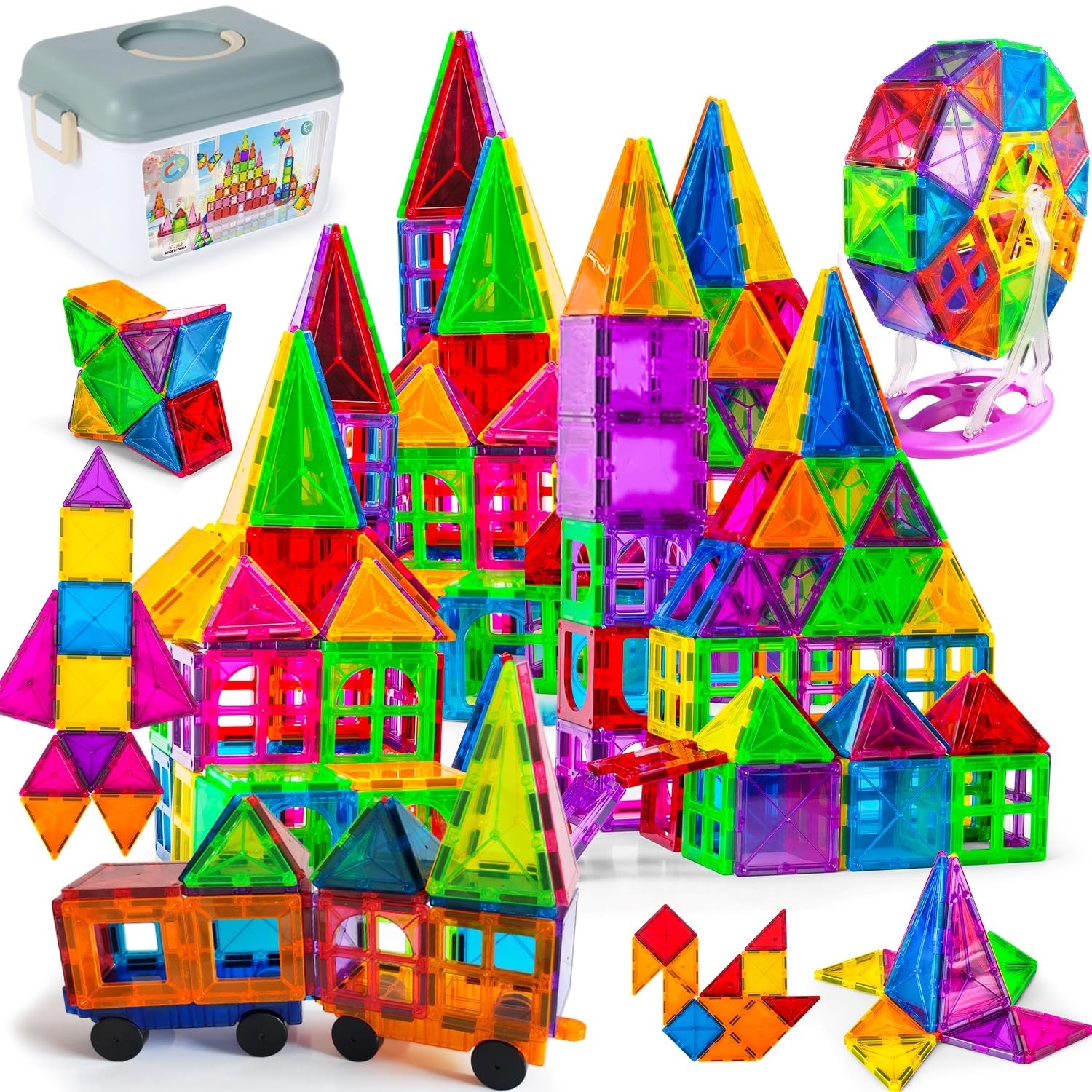 UQTOO Magnetic Building Deluxe Magnetic Toys for DIY Building Educational Toy for Boys and Birthday Indoor Magnetic Building Blocks Blocks, 120-Piece
UQTOO Magnetic Building Deluxe Magnetic Toys for DIY Building Educational Toy for Boys and Birthday Indoor Magnetic Building Blocks Blocks, 120-Piece