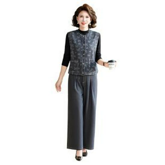 Mom Spring 2026 New Stylish Three-Piece Suit for Middle-Aged & Elderly Women 3XL сірий колір
Mom Spring 2026 New Stylish Three-Piece Suit for Middle-Aged & Elderly Women 3XL сірий колір