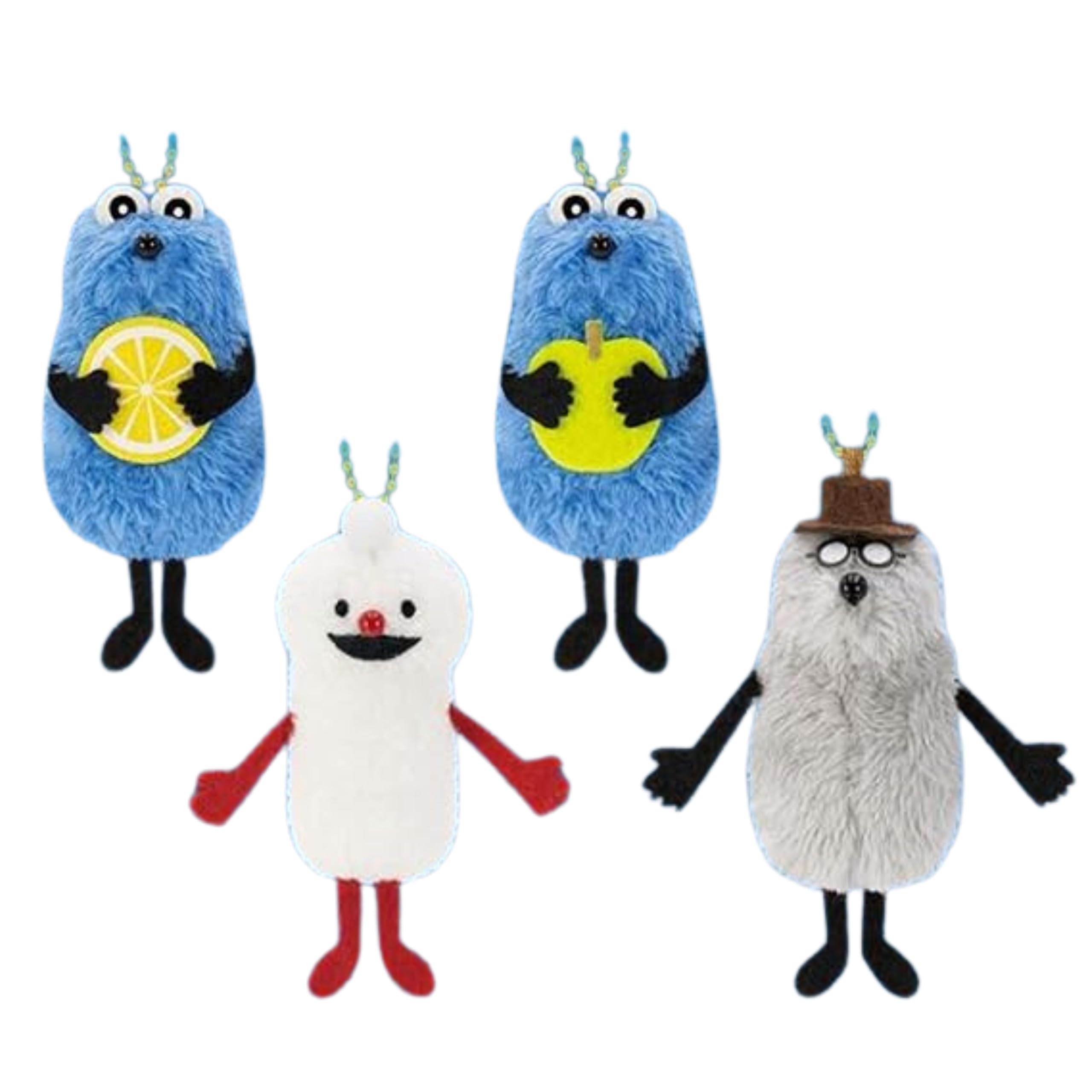 Puppet Sunsun stuffed animal mascot Fruit version 4 types (Sunsun (lemon), Sunsun (green apple), Nonnon, Zonzon) Approx. 9cm
Puppet Sunsun stuffed animal mascot Fruit version 4 types (Sunsun (lemon), Sunsun (green apple), Nonnon, Zonzon) Approx. 9cm