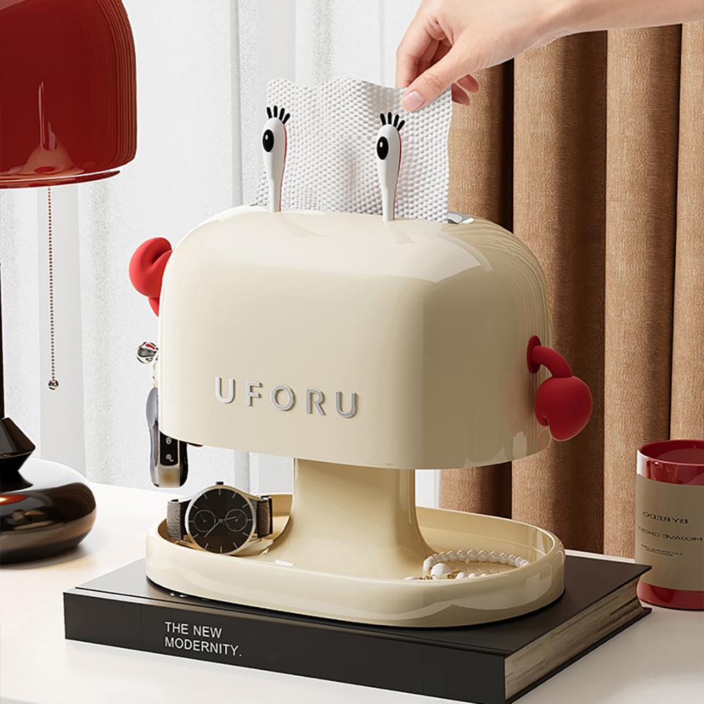 1 tissue box, featuring a cartoon design of Mr Crab, an adorable storage box ornament, suitable for holding keys, watches, jewel бежевий
1 tissue box, featuring a cartoon design of Mr Crab, an adorable storage box ornament, suitable for holding keys, watches, jewel бежевий