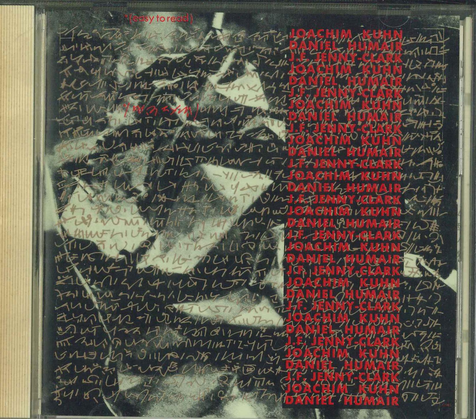 CD JOACHIM KÜHN / DANIEL HUMAIR / J.-F - Easy To Read A29C1025 Universal Music 2001 Japan Jazz Used
CD JOACHIM KÜHN / DANIEL HUMAIR / J.-F - Easy To Read A29C1025 Universal Music 2001 Japan Jazz Used