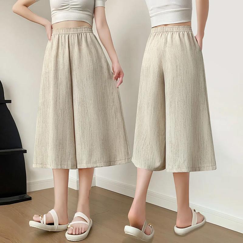 Брюки летние женские большие размеры свободные пижамные брюки универсальные повседневные с высокой талией широкие льняные брюки XXXL белый
Брюки летние женские большие размеры свободные пижамные брюки универсальные повседневные с высокой талией широкие льняные брюки XXXL белый