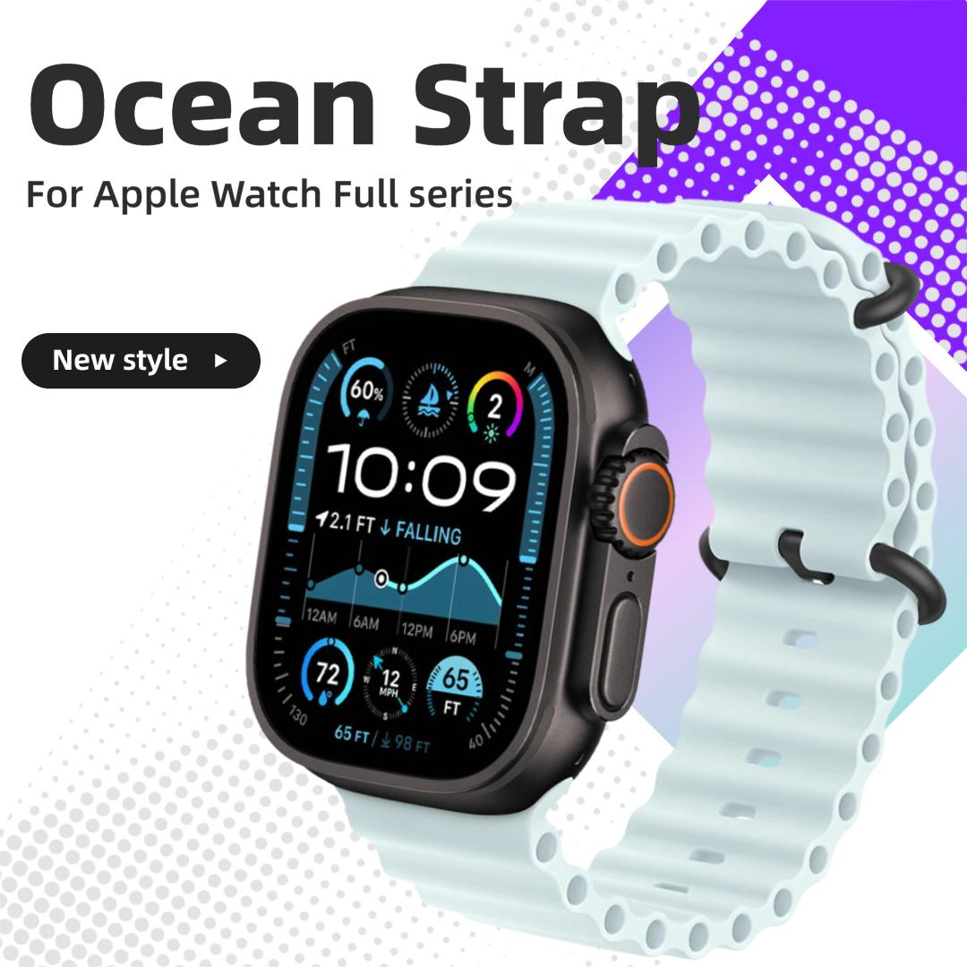 Ocean Strap for Apple Watch Ultra 2 Band 49mm 44mm 40mm 45mm 41mm 42mm 46mm 38mm Silicone Bracelet iWatch Series 10 9 SE 8 7 6 5 Ultra1/2 49mm чорний
Ocean Strap for Apple Watch Ultra 2 Band 49mm 44mm 40mm 45mm 41mm 42mm 46mm 38mm Silicone Bracelet iWatch Series 10 9 SE 8 7 6 5 Ultra1/2 49mm чорний