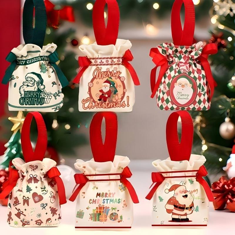 6pcs Christmas canvas gift bags with drawstring closures|Party gift bags suitable for snacks,candies,apples,Christmas events 15X16X5cm
6pcs Christmas canvas gift bags with drawstring closures|Party gift bags suitable for snacks,candies,apples,Christmas events 15X16X5cm