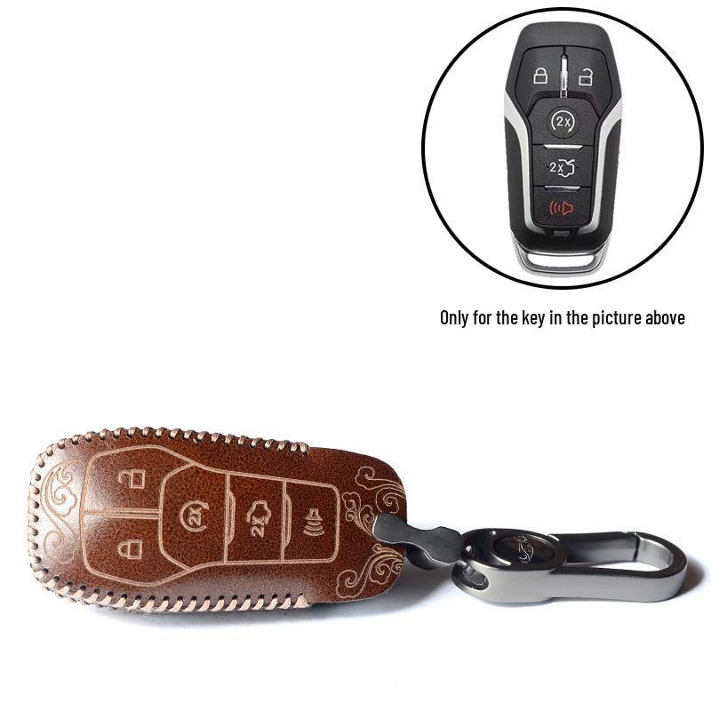 Ford Key Case Cover: Fits Mondeo, Focus, Edge, Mustang, Taurus, Explorer, Raptor - Cowhide with Buckle
Ford Key Case Cover: Fits Mondeo, Focus, Edge, Mustang, Taurus, Explorer, Raptor - Cowhide with Buckle